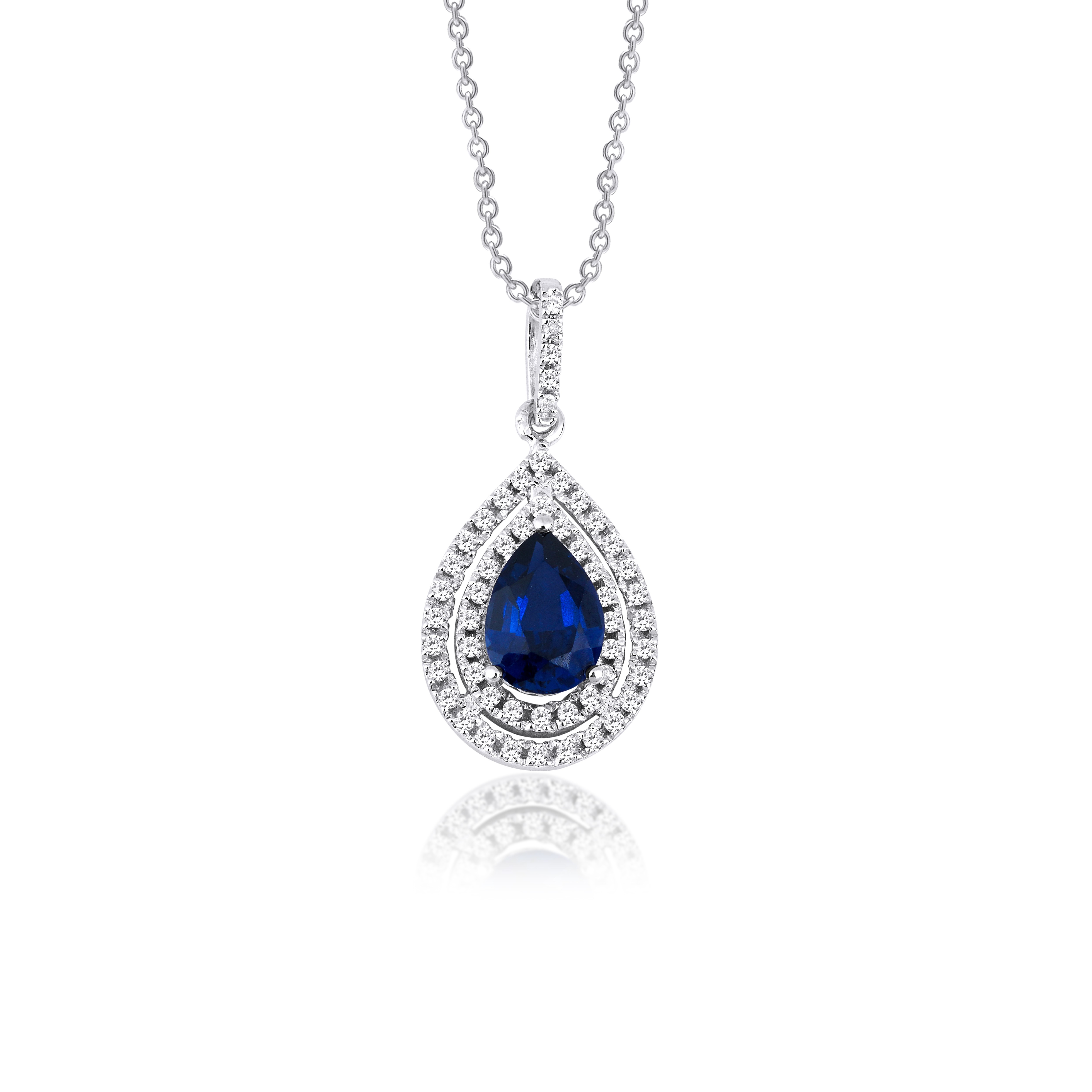 Round Pendant Necklace (0.70 ct Diamonds) in Yellow Gold – Beauvince Jewelry